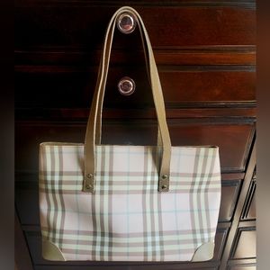 Burberry Pink Nova Check Tote Bag